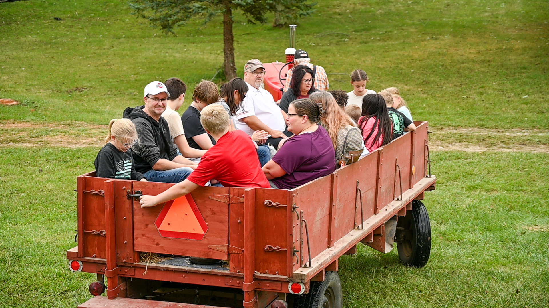 Hay ride at Count Your Blessings Farm